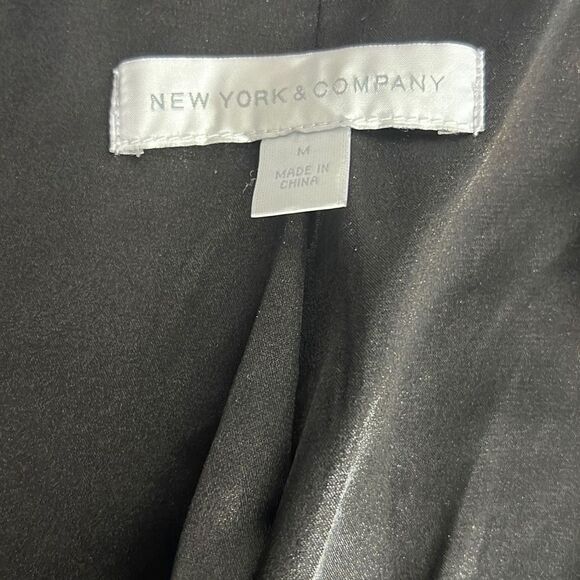 New York & Company Women's Herringbone Slanted Full Zip Gray Jacket Size M - Picture 6 of 10